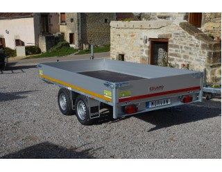 PROMO Eduard Plateau multi-usages 330 x 180 ridelles de 30 cm PTAC 2700 kg 63cm